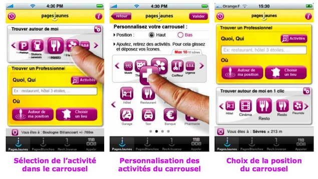 PagesJaunes lance la recherche géolocalisée sur iPhone PagesJaunes lance la recherche géolocalisée sur iPhone