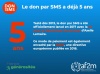 ​Don par SMS : Près de 4 millions d’euros collectés en 2022