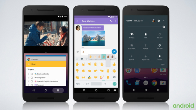 Google démarre le déploiement d'Android 7.0 Nougat