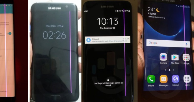 Certains utilisateurs de Galaxy S7 Edge signalent l’apparition d’une "ligne rose" sur leur écran
