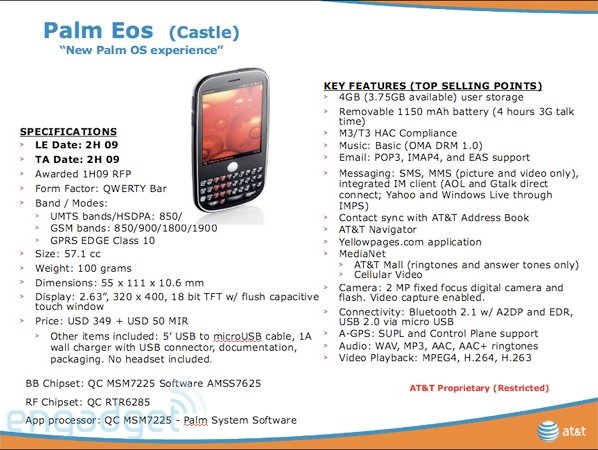 Eos : Enfin un Palm WebOS compatible pour l'Europe !