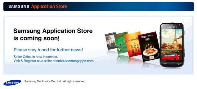 Lancement imminent du Samsung Application Store