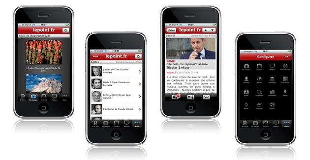 Application : Le Point débarque sur iPhone