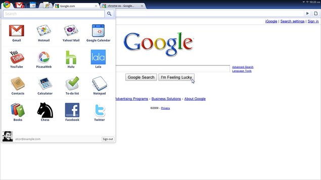 Google Chrome OS  sera disponible fin 2010