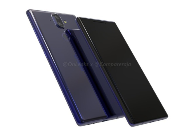 Fuites du Nokia 9 avec écran en verre incurvé et double caméras arrière