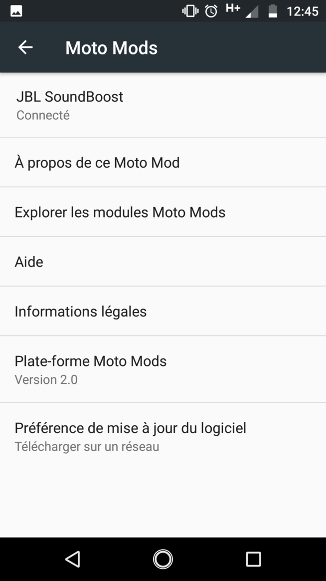 le menu mod quand le mod est connecté le menu mod quand le mod est connecté