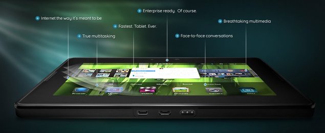 Playbook : la tablette selon RIM / Blackberry