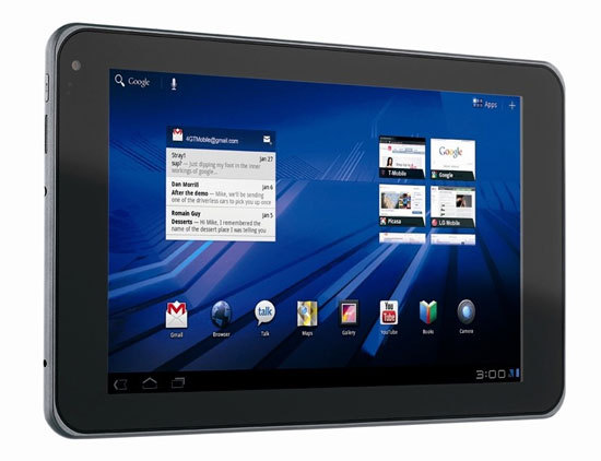 G-Slate : LG dévoile une Tablette 4G sous Android 3.0