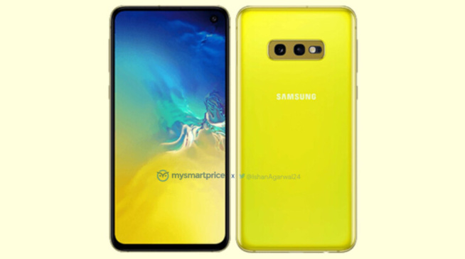 Le Samsung Galaxy S10e révélé en jaune canari