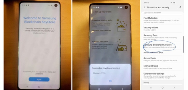 Le Samsung Galaxy S10 a un portefeuille de crypto-monnaie intégré Le Samsung Galaxy S10 a un portefeuille de crypto-monnaie intégré