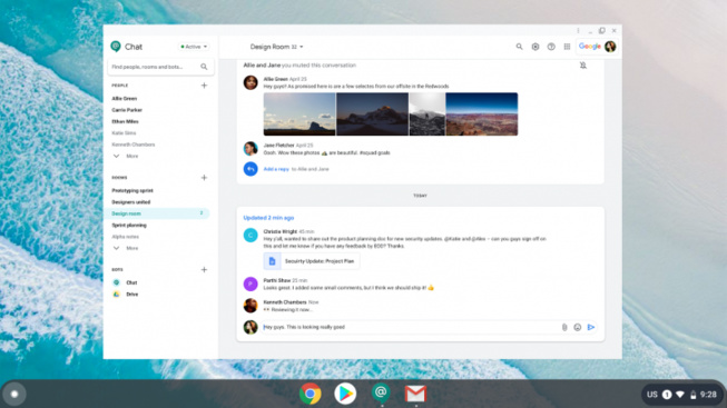 Google chat désormais proposé sur desktop grâce à une PWA