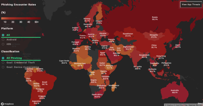 Dans le sillage du télétravail, les attaques de phishing sur mobile bondissent de 37% Dans le sillage du télétravail, les attaques de phishing sur mobile bondissent de 37%