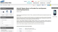 Annonce nouveau Samsung Galaxy Music