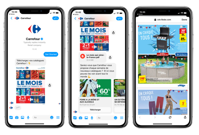 1 million de consultations du catalogue Carrefour sur Messenger et WhatsApp
