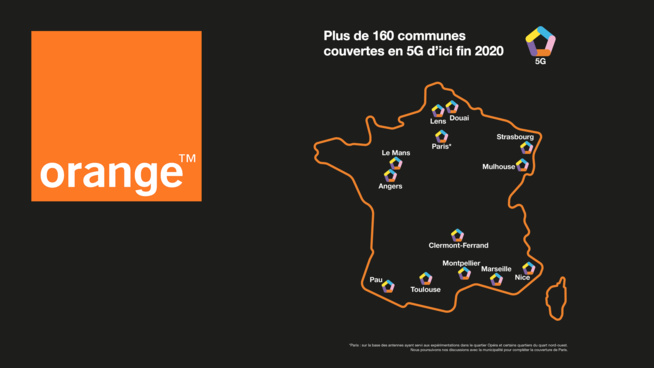 Orange lancera la 5G dans 15 villes françaises le 3 décembre Orange lancera la 5G dans 15 villes françaises le 3 décembre