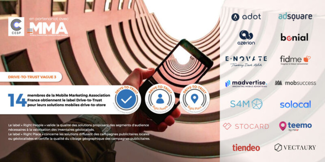 14 nouvelles certifications « Drive-to-Trust » par le CESP et la Mobile Marketing Association France 14 nouvelles certifications « Drive-to-Trust » par le CESP et la Mobile Marketing Association France