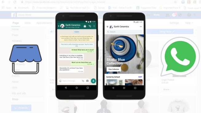Les Facebook Shops arrivent dans WhatsApp