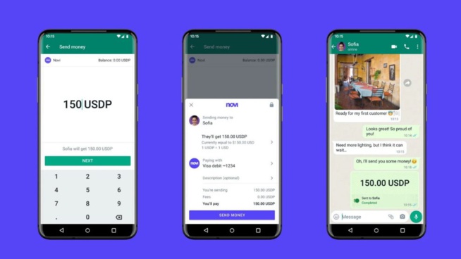 WhatsApp inaugure le portefeuille numérique Novi de Meta aux États-Unis WhatsApp inaugure le portefeuille numérique Novi de Meta aux États-Unis