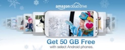 Amazon offre 50 Go sur Cloud Drive pour un smartphone Android acheté