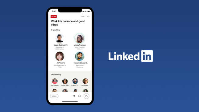 LinkedIn teste un nouveau format évènementiel inspiré de ClubHouse