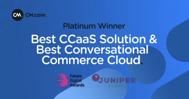 Les solutions MSC et MMC de CM.com récompensées par Juniper Research Les solutions MSC et MMC de CM.com récompensées par Juniper Research