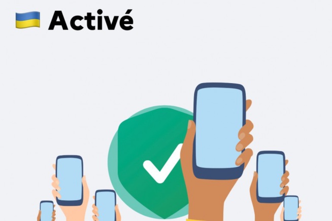 L'application TousAntiCovid affiche son soutien en affichant un drapeau ukrainien L'application TousAntiCovid affiche son soutien en affichant un drapeau ukrainien