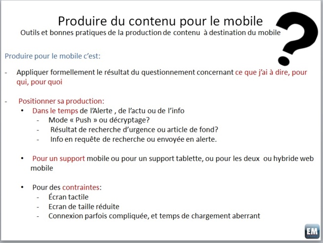 Dossier: Mobile first - Plaidoyer pour l'avènement de rédactions réellement orientées mobiles (1/2)