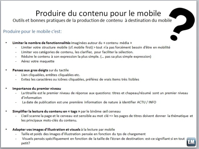 Dossier: Mobile first - Plaidoyer pour l'avènement de rédactions réellement orientées mobiles (1/2)