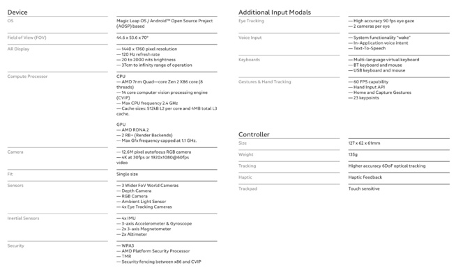 Magic Leap dévoile la V2 de ses lunettes de réalité augmentée Magic Leap dévoile la V2 de ses lunettes de réalité augmentée