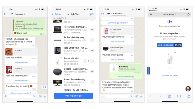 Carrefour lance les listes de Noël sur WhatsApp Carrefour lance les listes de Noël sur WhatsApp