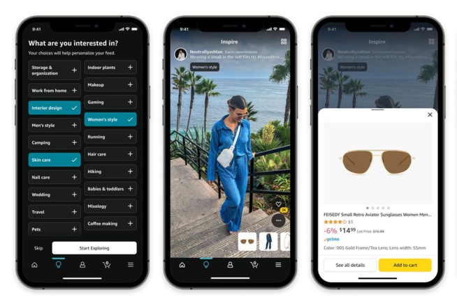 Avec "Inspire", Amazon s’inspire de TikTok 