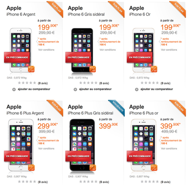 L'iPhone 6 "à partir de" 130 euros chez Orange, mais...
