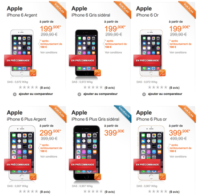 L'iPhone 6 "à partir de" 130 euros chez Orange, mais... L'iPhone 6 "à partir de" 130 euros chez Orange, mais...