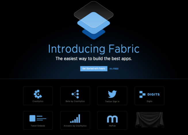 la page web de twitter fabric la page web de twitter fabric