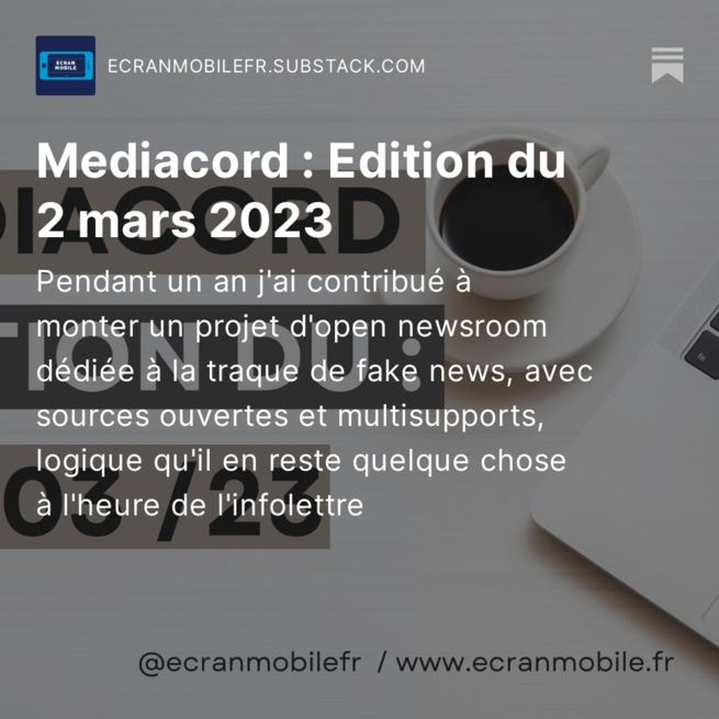 Mediacord : Edition du 2 mars 2023 Mediacord : Edition du 2 mars 2023