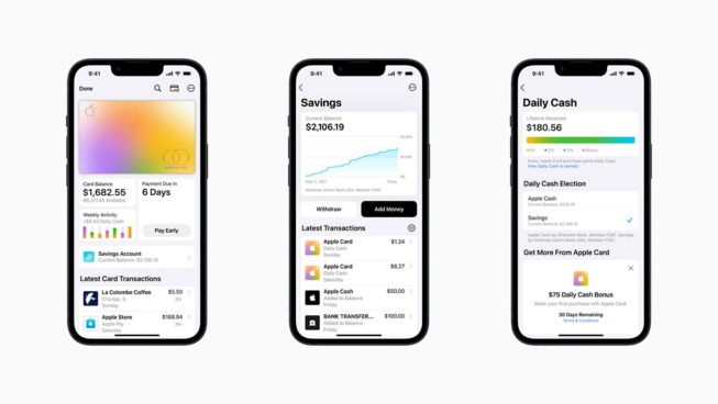 Apple lance le compte d'épargne Apple Card