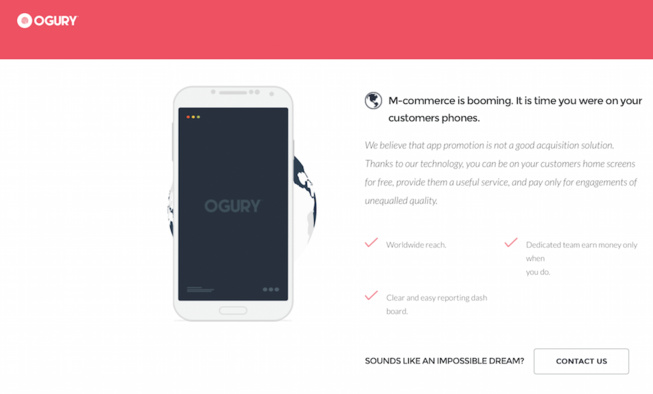 Publicité mobile : 1,5 million d'euros pour Ogury