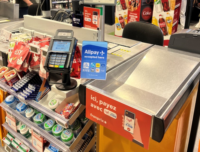 ​Lyf va déployer la solution de paiement par QR Code Alipay+ dans les magasins franprix