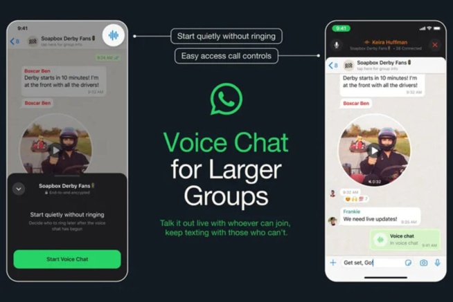 WhatsApp déploie les “discussions audio” sur son service de messagerie WhatsApp déploie les “discussions audio” sur son service de messagerie
