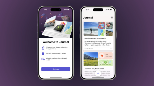 Apple dévoile une application de Journal Intime Apple dévoile une application de Journal Intime