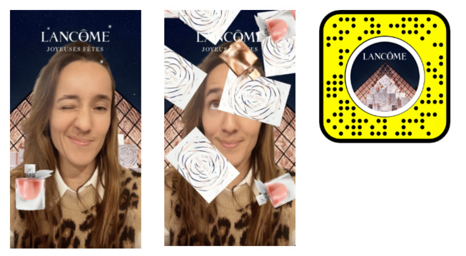 Lancôme Innove avec Snapchat pour une Expérience de Noël Unique