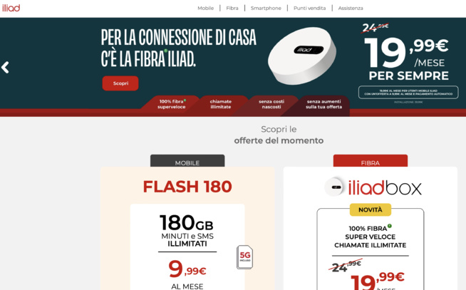 ​Iliad propose de fusionner avec Vodafone en Italie