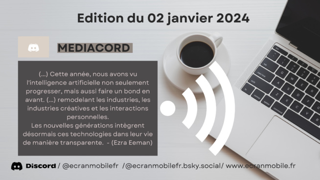 Mediacord : édition du 2 janvier 2023 Mediacord : édition du 2 janvier 2023