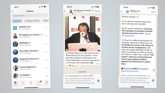 Déjà 4 millions d’abonnés WhatsApp aux chaînes RFI et France 24 Déjà 4 millions d’abonnés WhatsApp aux chaînes RFI et France 24