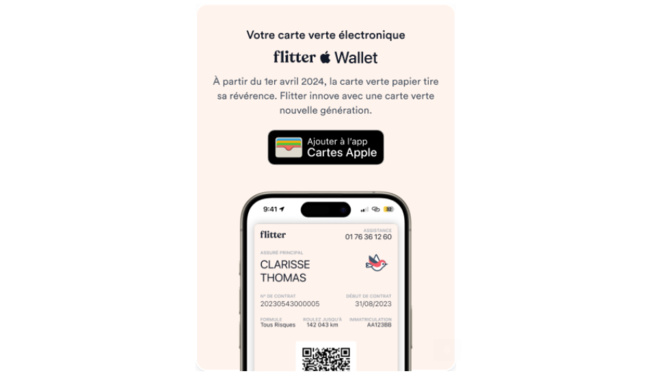 Flitter Innove avec une Version dématérialisée de la carte verte pour ses Assurés Flitter Innove avec une Version dématérialisée de la carte verte pour ses Assurés