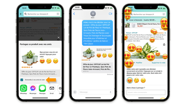 Amazon lance "Consulter un Ami" : une nouvelle expérience d'achat collaborative Amazon lance "Consulter un Ami" : une nouvelle expérience d'achat collaborative