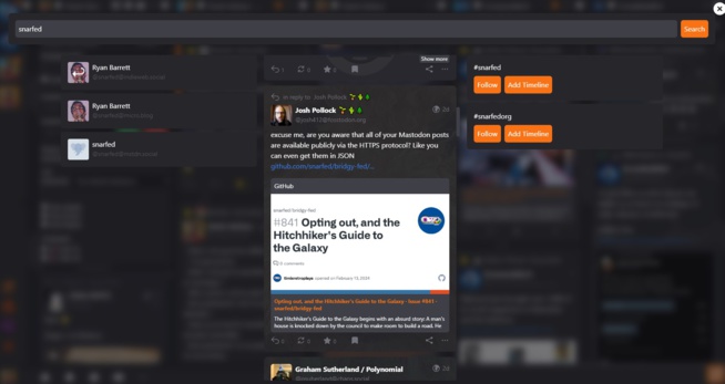 Une recherche dans Statuzer Une recherche dans Statuzer