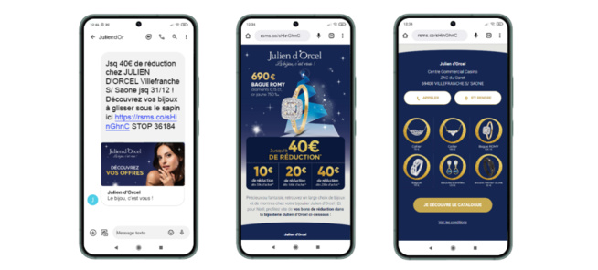 SMS Marketing : Wellpack génère plus de 5500 visites dans les bijouteries Julien d'Orcel