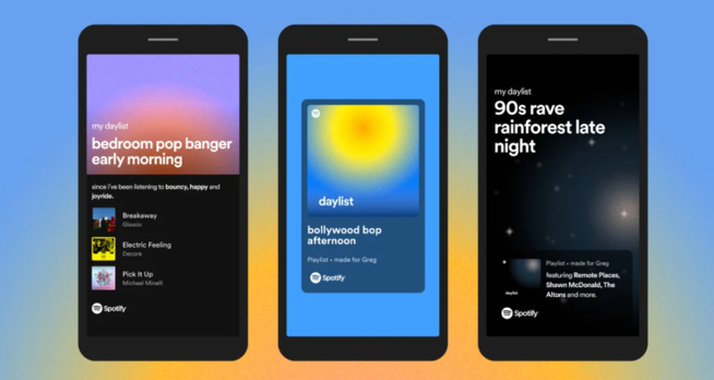 Spotify lance Daylist en France Spotify lance Daylist en France
