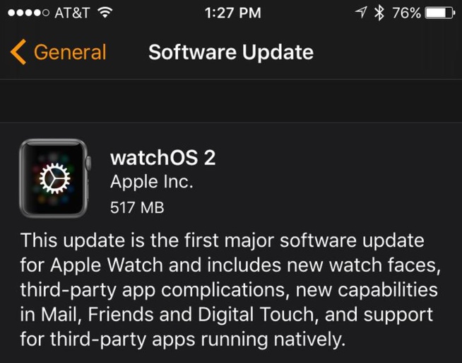 Après un léger retard, watchOS 2 arrive enfin sur l’Apple Watch Après un léger retard, watchOS 2 arrive enfin sur l’Apple Watch